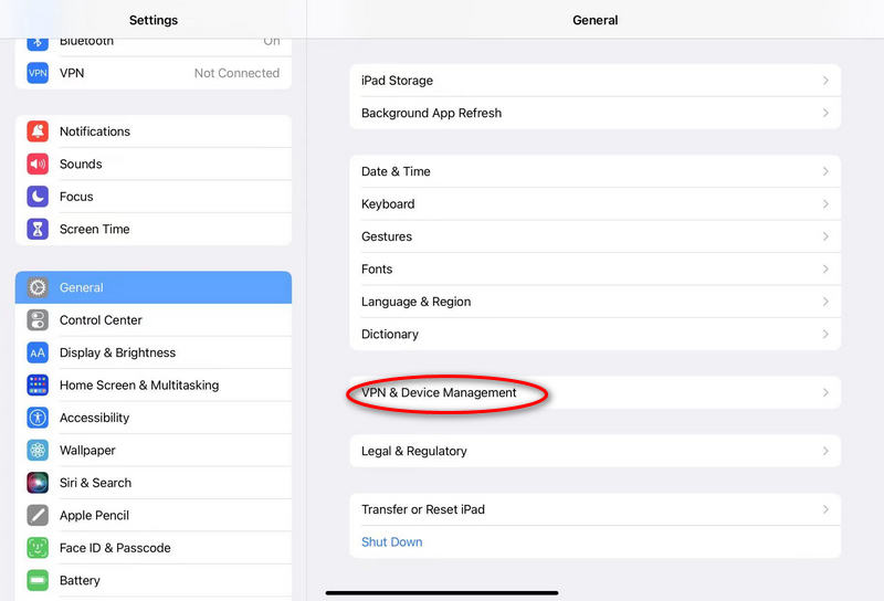 Open iPad Device Management