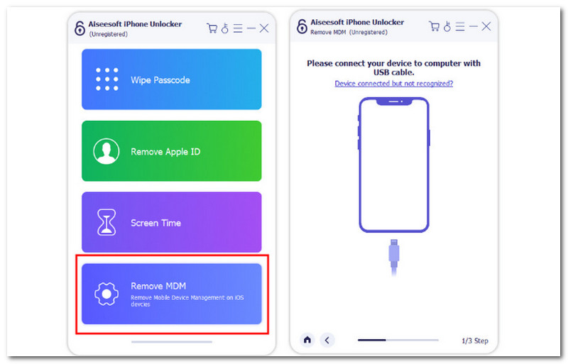 Aiseesoft iPhone Unlocker 刪除 MMD