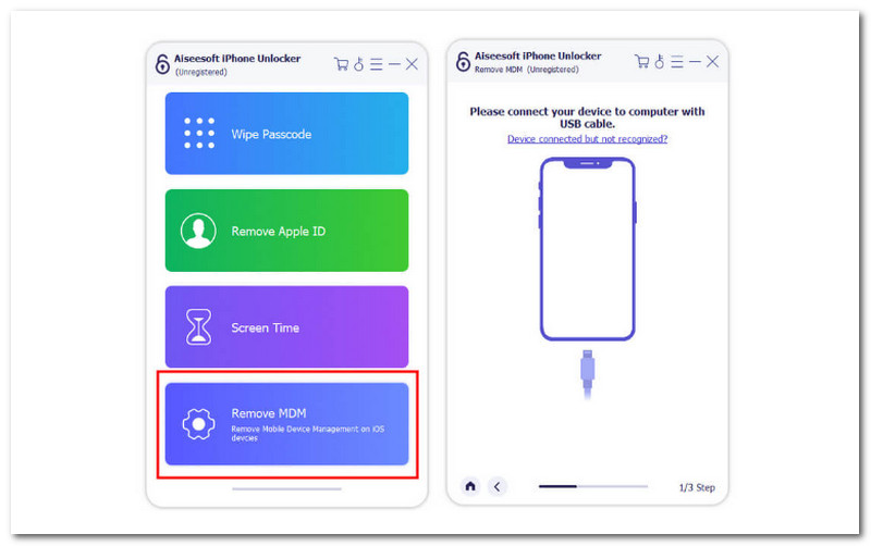 Desbloqueador Aiseesoft iPhone Remover MMD