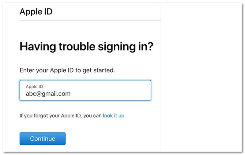 Κουμπί Συνέχειας Apple ID