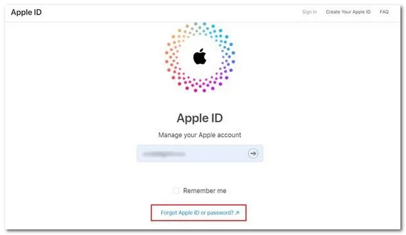 ID Apple Password dimenticata