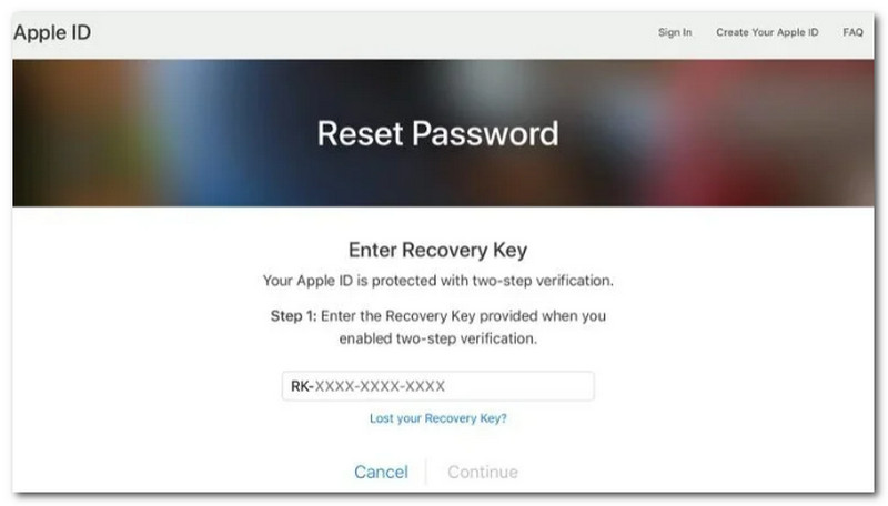 Apple ID Recovery Key