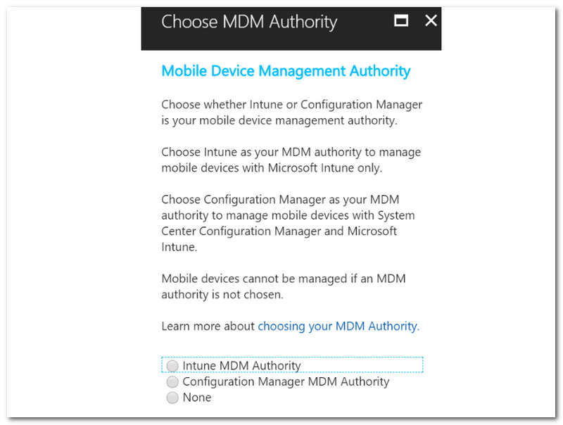 Configurare Intune MDM