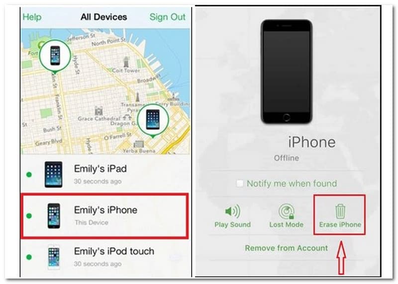 Πρόσβαση στο iPhone Find my iPhone