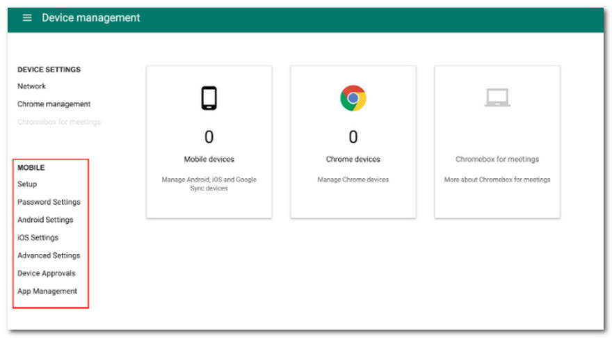 Configurer Google MDM