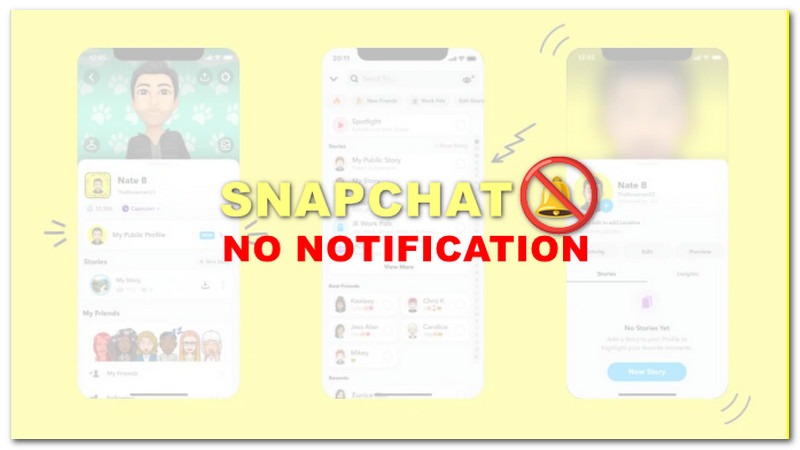 Snapchat Nicio notificare