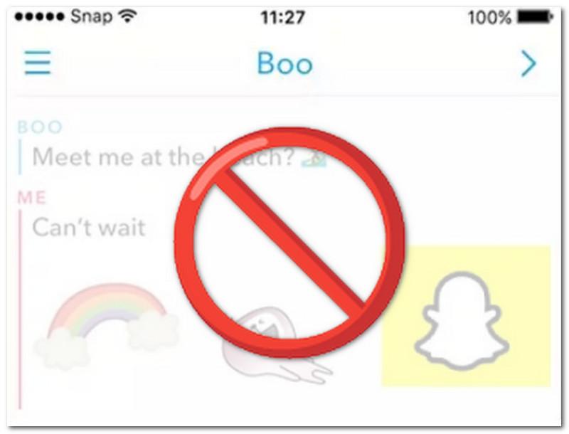 Snapchat Katso joku estetty chatissa