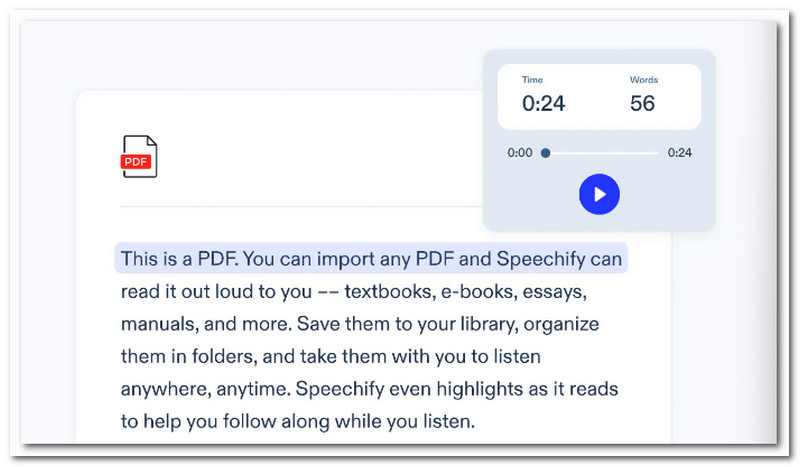 Speechify Accuracy of Speech Generation