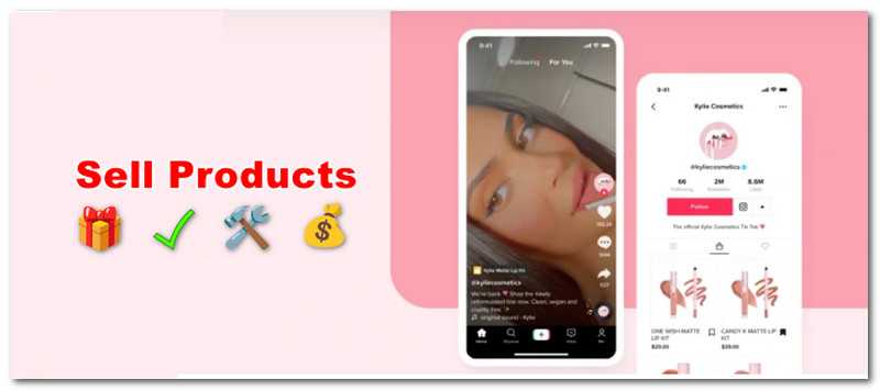 Prodej produktů TikTok