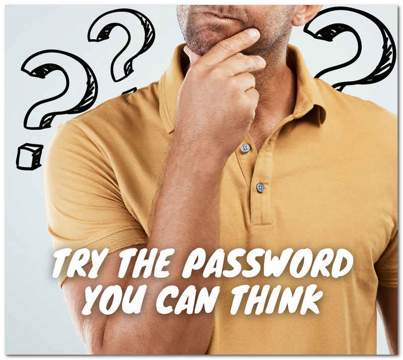 Try the Password You Can Think