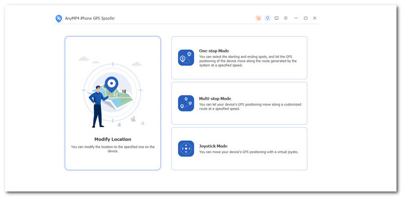 AnyMP4 iPhone GPS Spoofer Modifier ma position