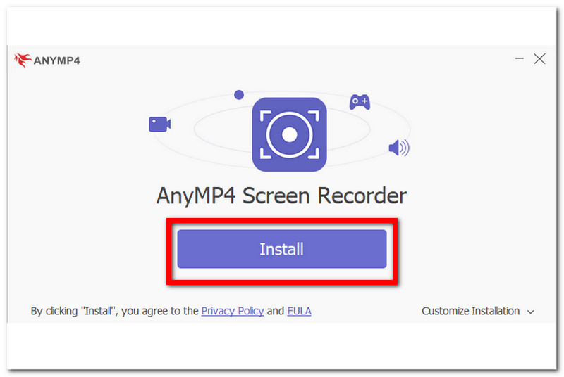 AnyMP4 Screen Recorder installieren