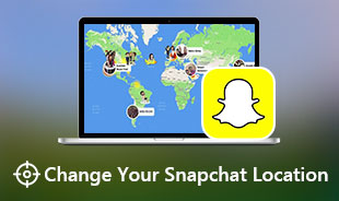 Altere sua localização Localização do Snapchat