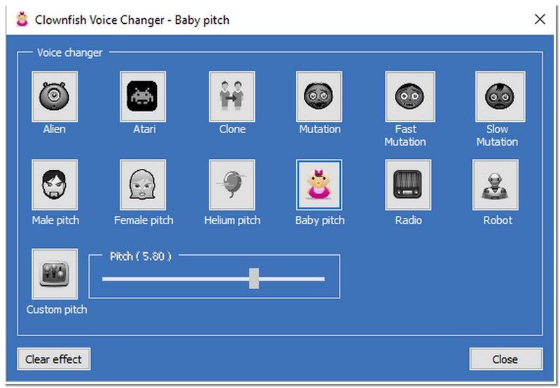 Clownfish Voice Changer