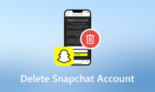 Διαγραφή λογαριασμού Snapchat