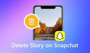 Slett Story på Snapchat