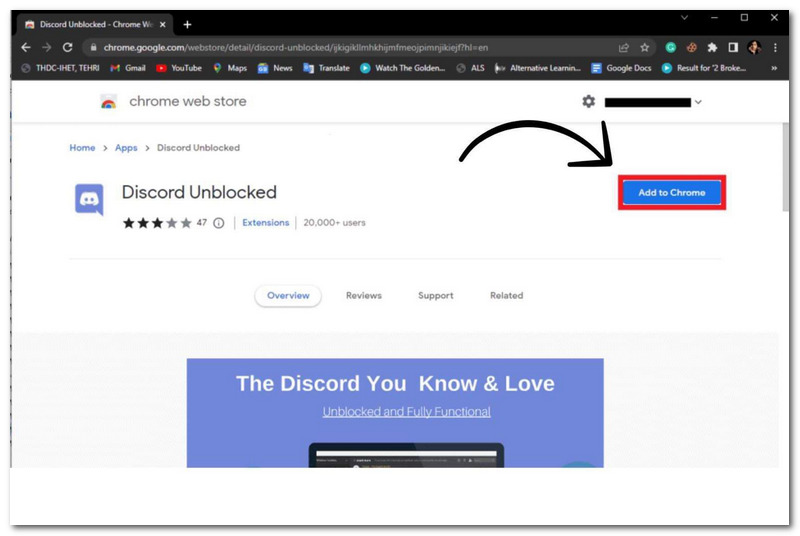 Discord Unblocked Extension
