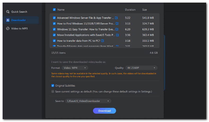 Descărcare Eraseus Video Downloader