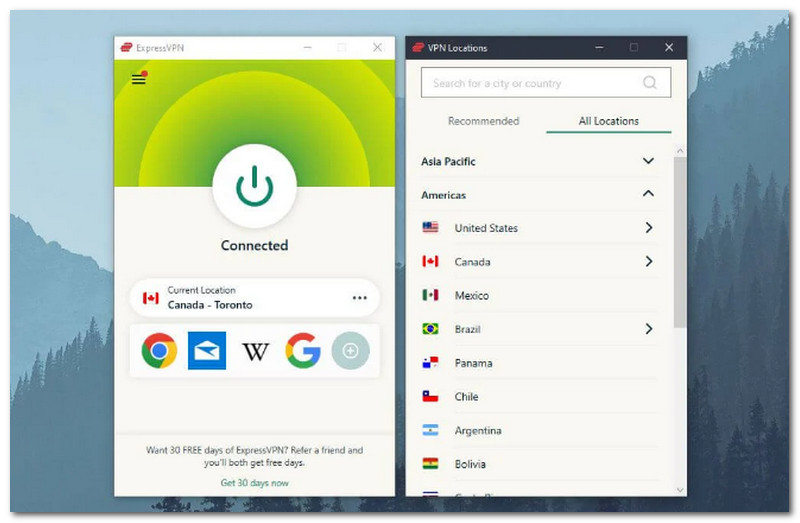 اتصال Express VPN