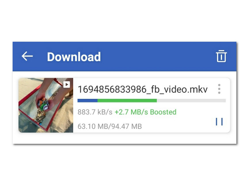 Facebook-app Download de video