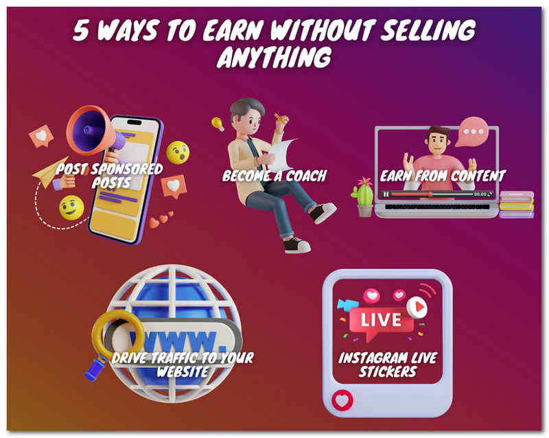 Instagram Earn without Selling