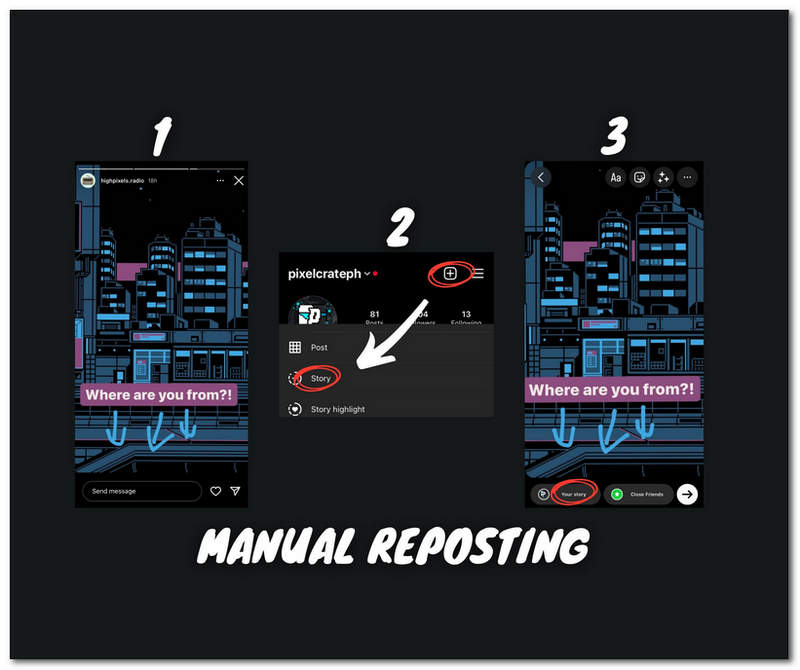 Postingan Manual Instagram