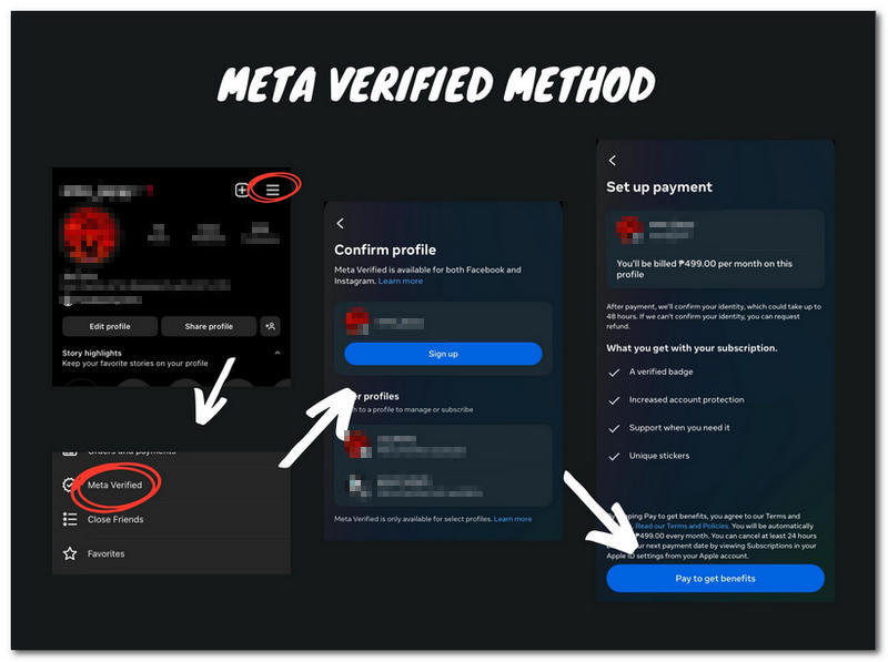 Meta do Instagram verificada