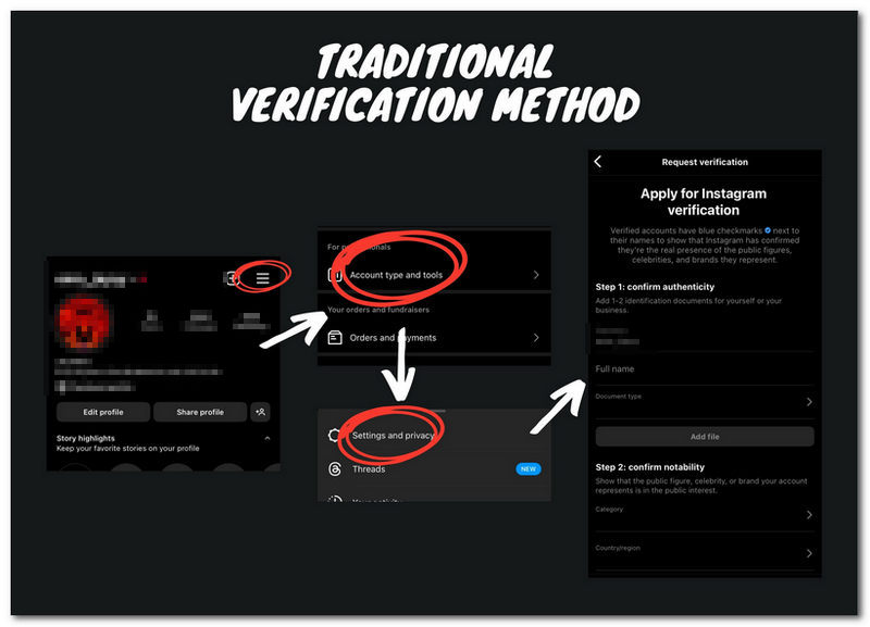 Verificação Tradicional do Instagram