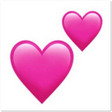 Corações rosa