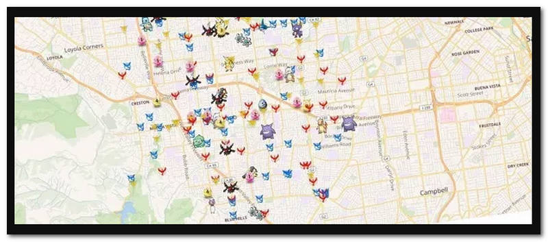 Pokehunt Tracker Map