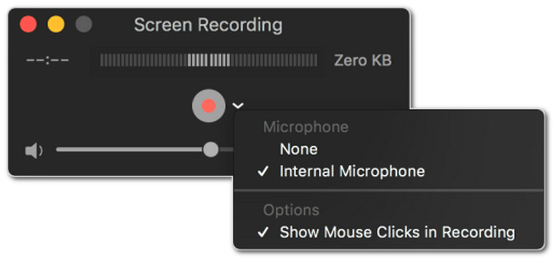 QuickTime Player Rec Button