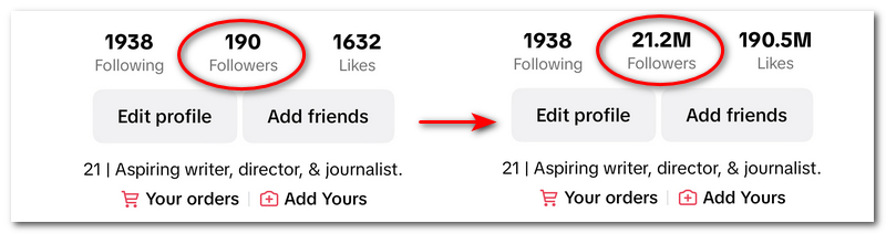 TikTok guadagna follower