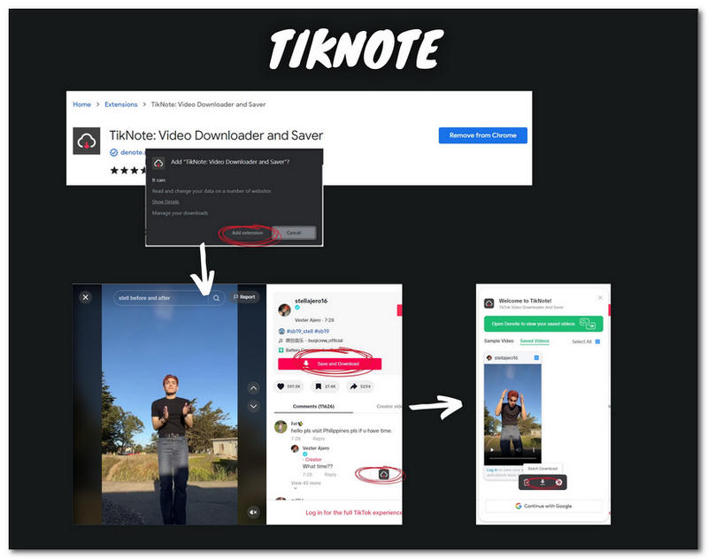 TikTok Use of Browser Extension