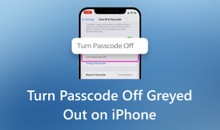 Stäng av lösenordet grått på iPhone