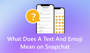 O que significa um texto e um emoji no Snapchat