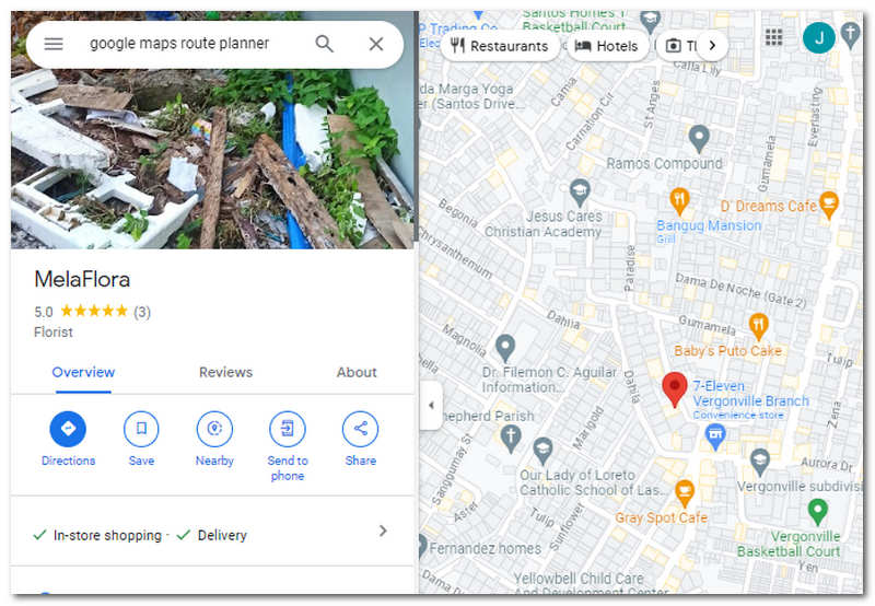 Google Maps Planner
