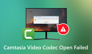 Camtasia Video Codec Open mislyktes