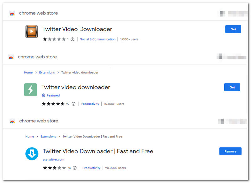 Simpan Ekstensi Browser Video Twitter