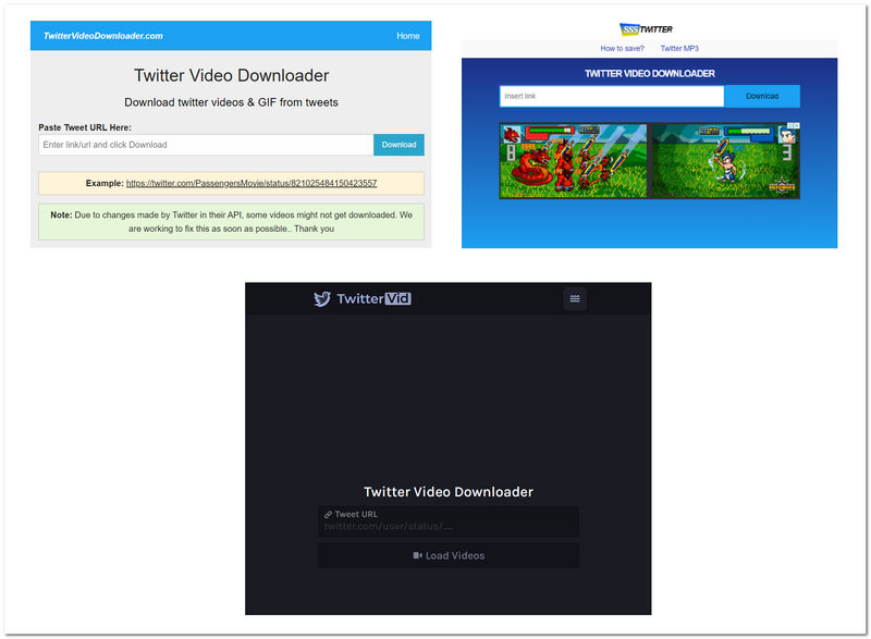Bewaar Twitter Video Online Tools