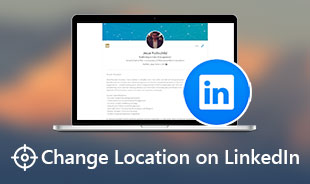 Alterar localização no LinkedIn