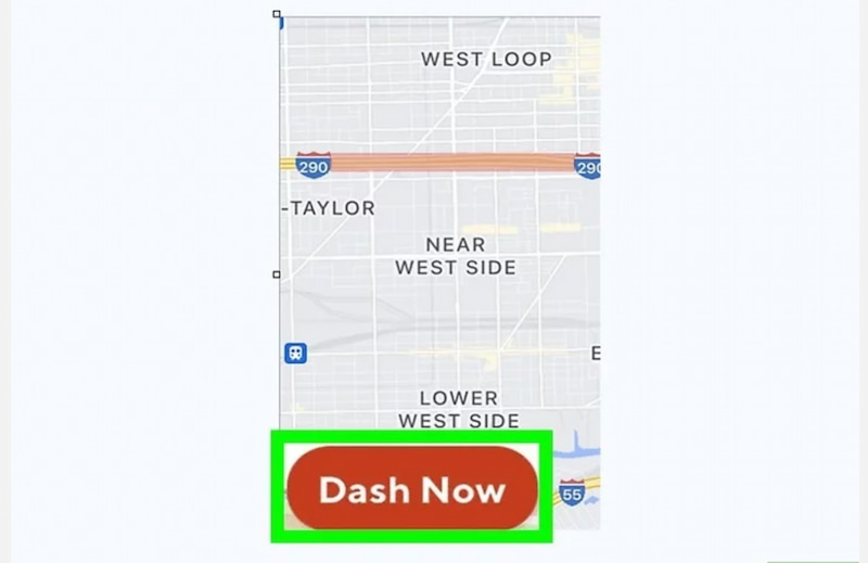 Dashdoor Dash Now Button
