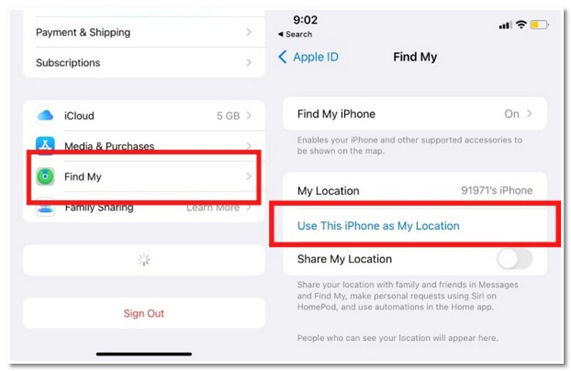Free Location Using Another iOS Device
