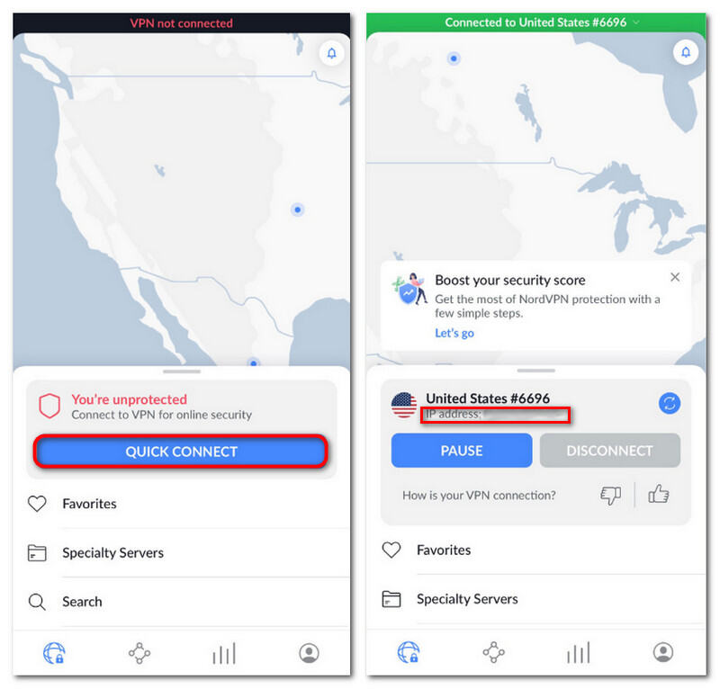 Gefälschter Google Maps-Standort über VPN