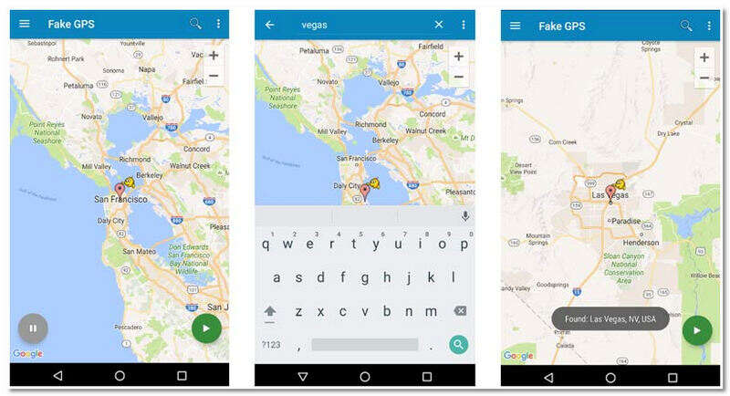Gefälschte GPS-Standort-App für Android