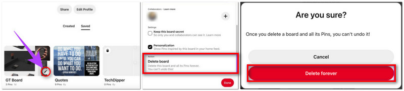 How to Delete Boards from Pinterest