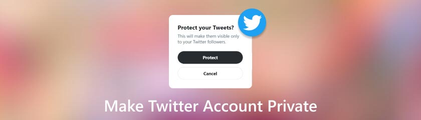 Nastavit účet Twitter jako soukromý