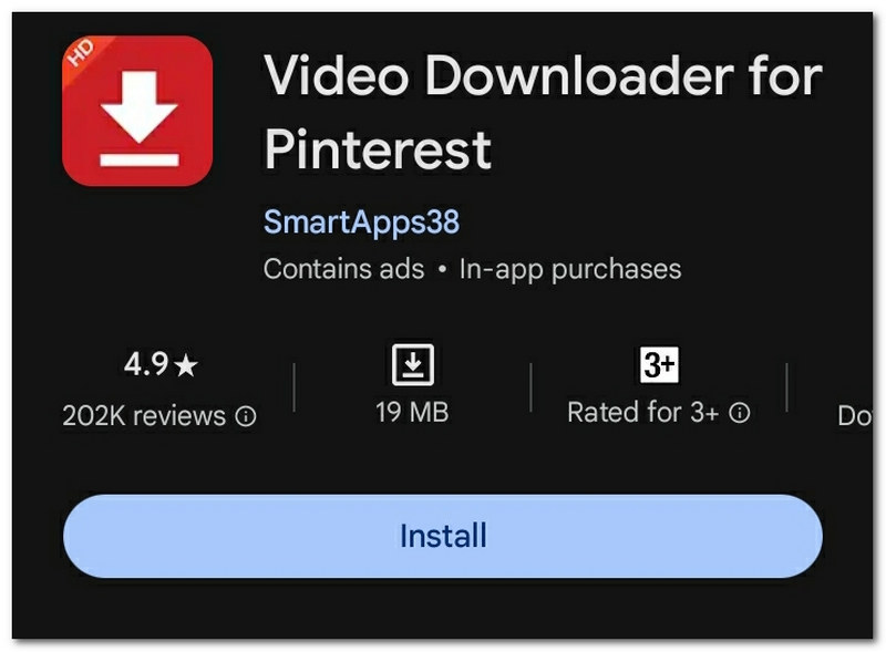 Video Downloader pro Pinterest