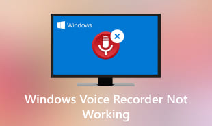 מקליט הקול של Windows לא עובד