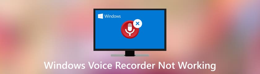Windows Voice Recorder nu funcționează