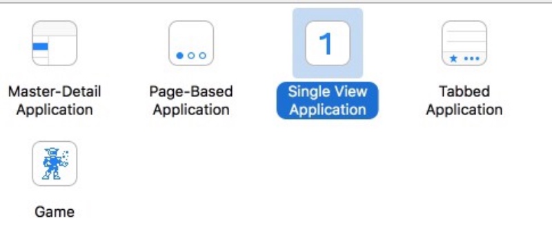 Applicazione Xcode a vista singola